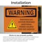 Signmission Photovoltaic System Provides With Symbol OSHA Warning Sign, Vinyl Decal, 10in W x 7in L, 2PK OS-2PACK-WS-D-710-L-12306 - alternate 3